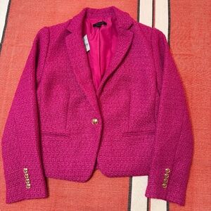 Anne Taylor Pink Tweed Blazer. Tailored & Elegant